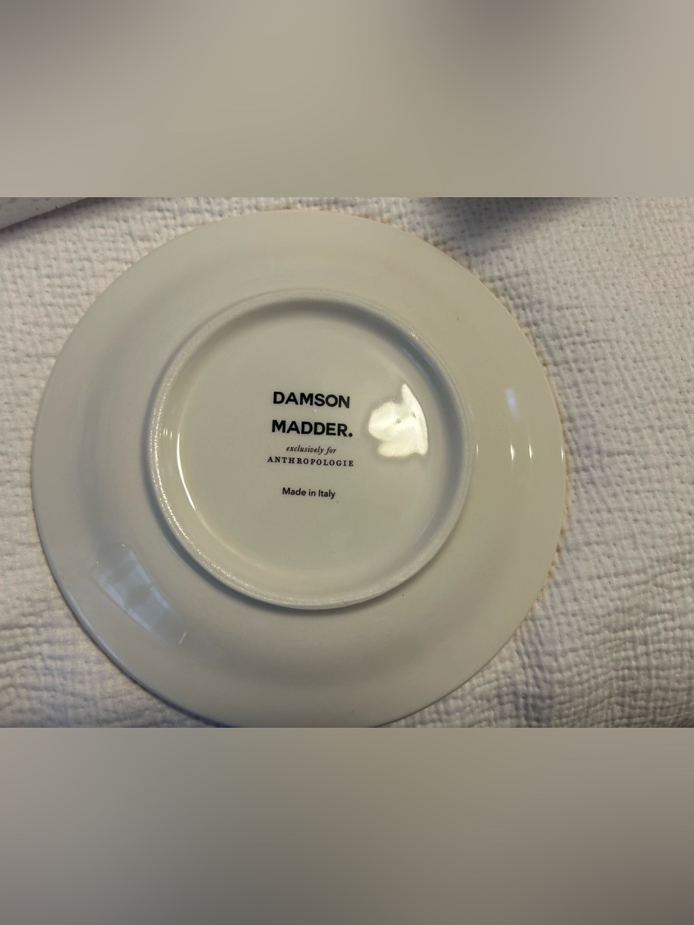 ANTHROPOLOGIE Damson Madder Italian Stoneware Dessert Plate New in Box